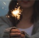 Image of girl holding a sparkler