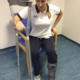 How to stand with crutches