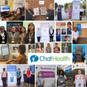 A group of school nurses who are involved in the ChatHealth messaging service.