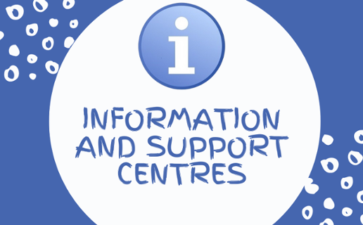 'i' icon - Information and Support Centres
