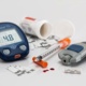 Image of home glucose monitoring kit.