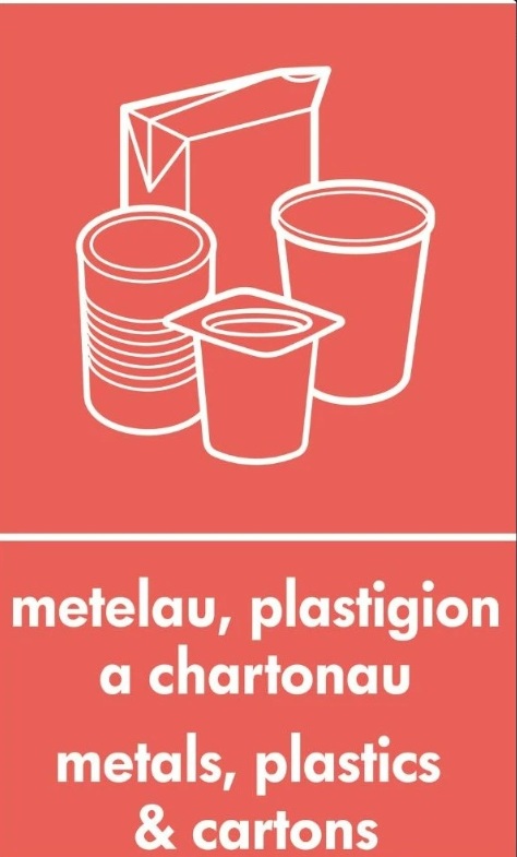 Plastic, Metal and Cans recycling label - Cardiff and Vale University ...