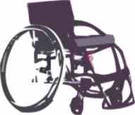 Image of a sports wheelchair.