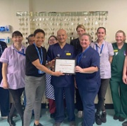 Ward Manager Linda Edwards and team, Sam Davies Ward, Barry Hospital