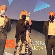 Image of HSJ Partnership Awards winners receiving their award