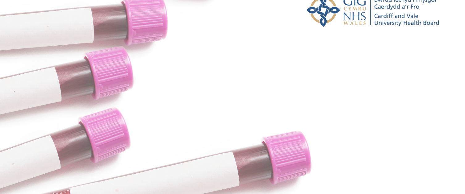 A number of blood test tubes on a table