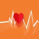 Heart-shape with heartbeat