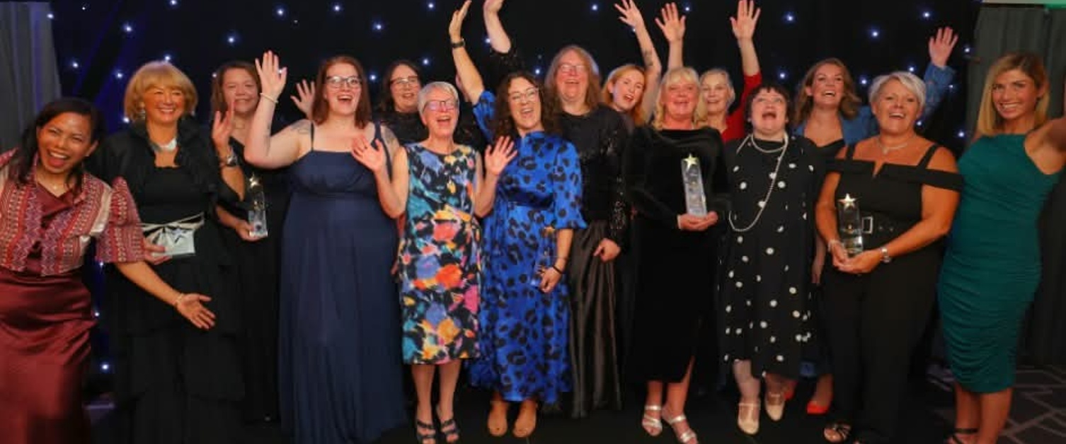 Some of the winners on the night