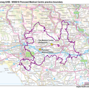 Pencoed Medical Centre practice boundary.png