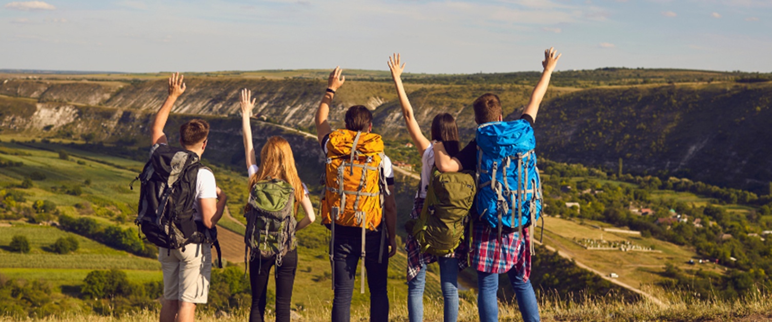 Group of People Hiking