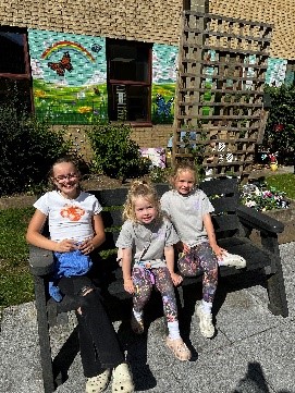 Children at Garden Mural