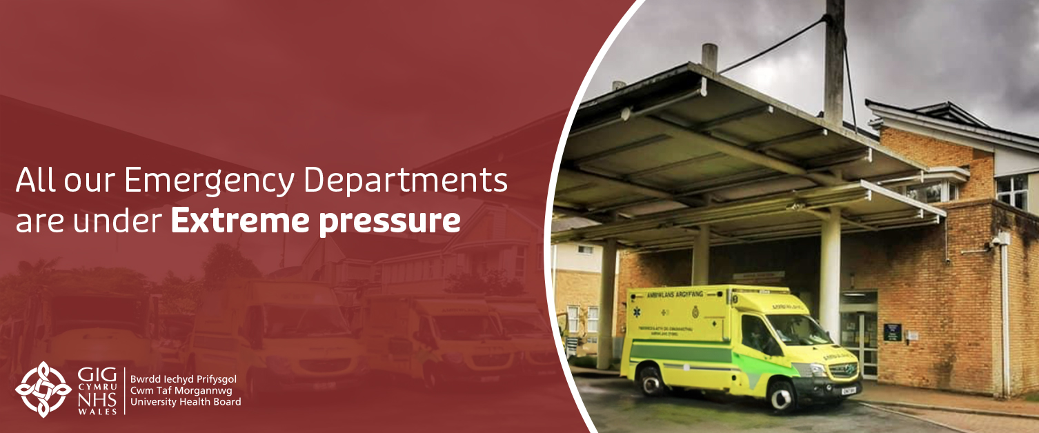 All our Emergency Departments are under extreme pressure