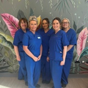 Snowdrop Breast Centre CNS colleagues – Heather, Martine, Shinice, Kath, and Sian