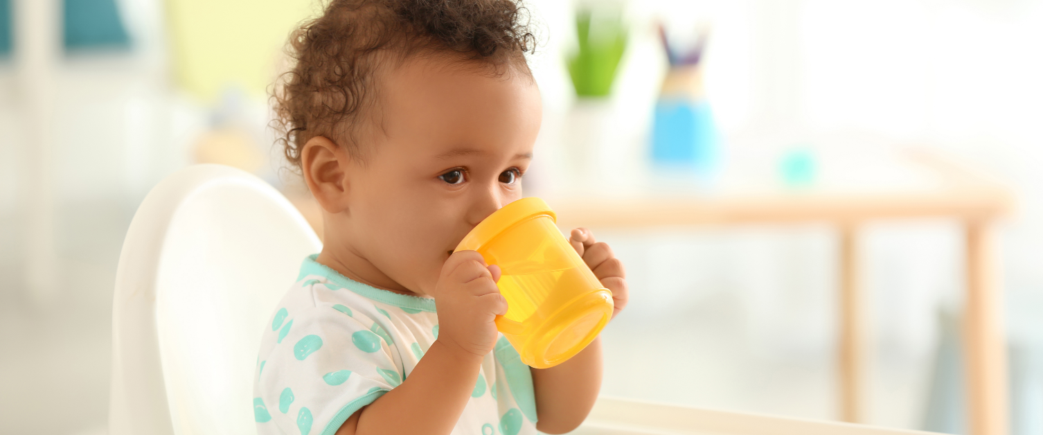 Child drinking from a cup