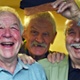 Three veterans smiling