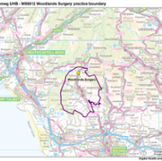 Woodlands Surgery practice boundary.png
