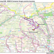 Cwmaman Surgery practice boundary.png
