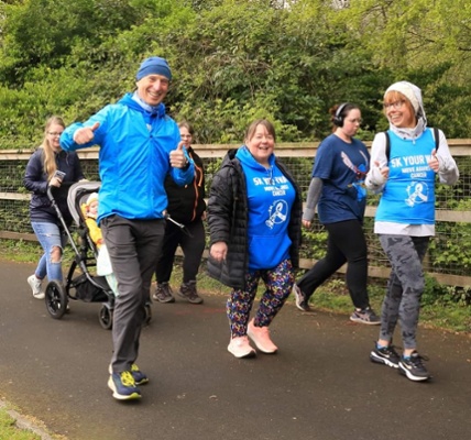 Rachel and others doing Parkrun