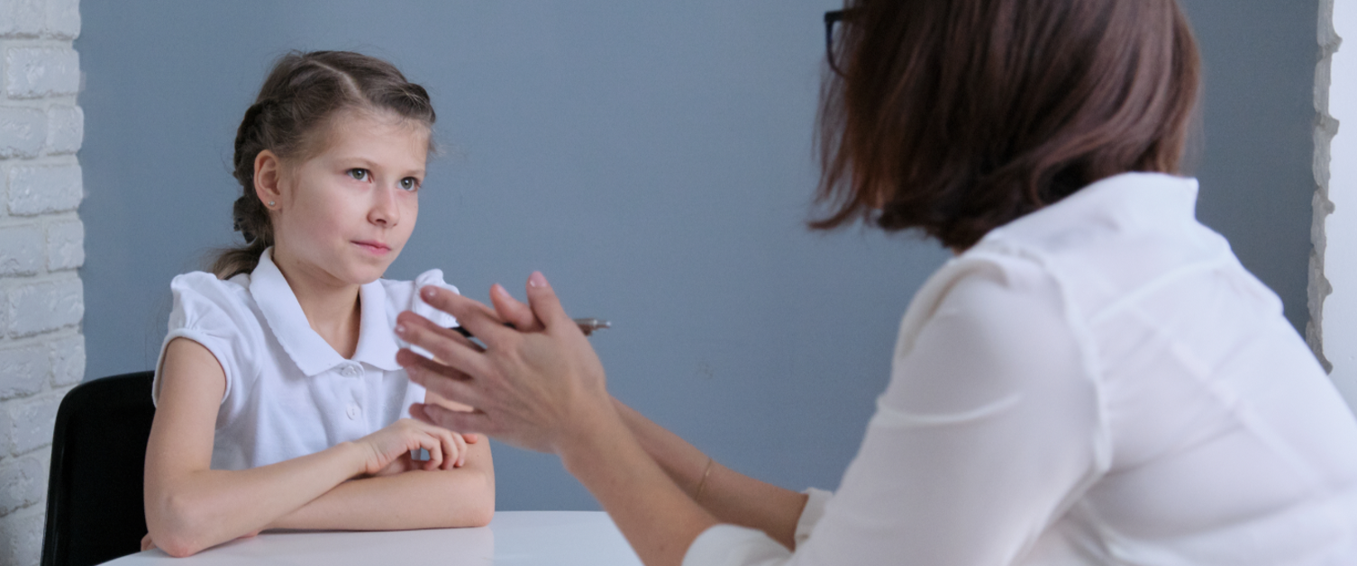 Woman providing support to child