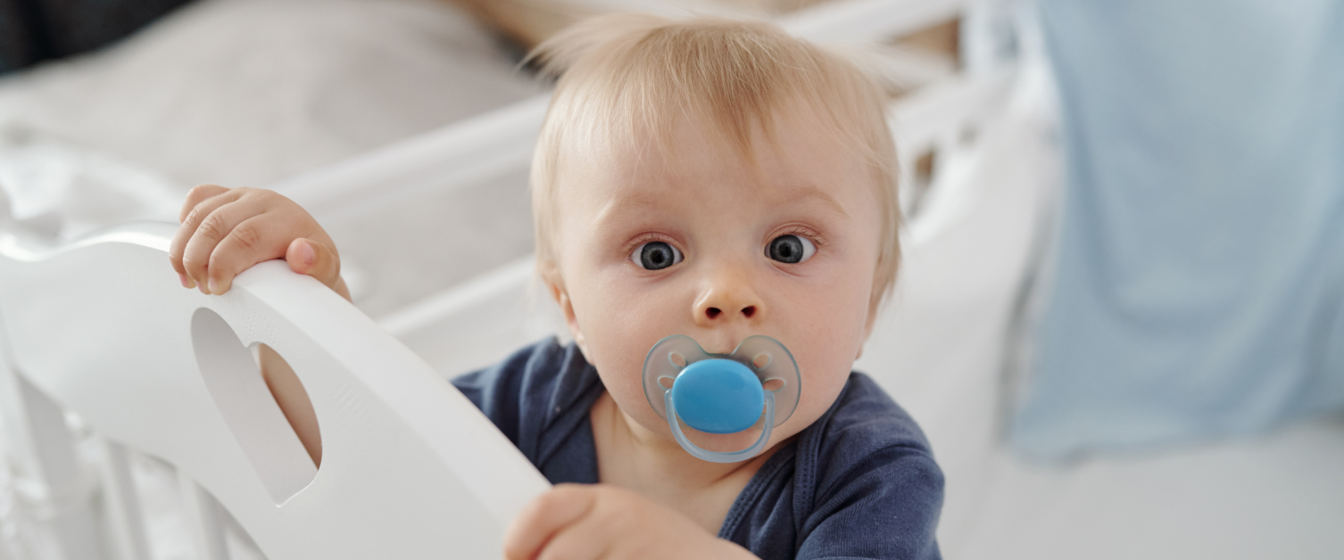 Baby with a dummy