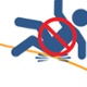 Icon of person falling
