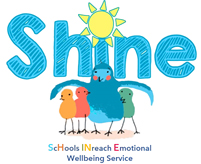 SHINE logo Schools Inreach Emotional Wellbeing Service