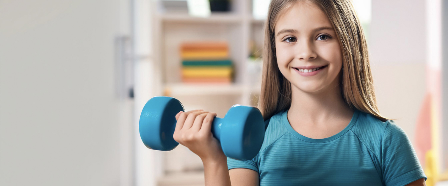 teenager doing exercises