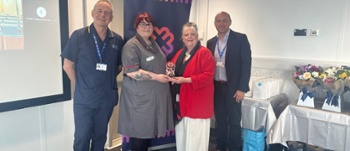 Receiving national award for CTM maternity initiative