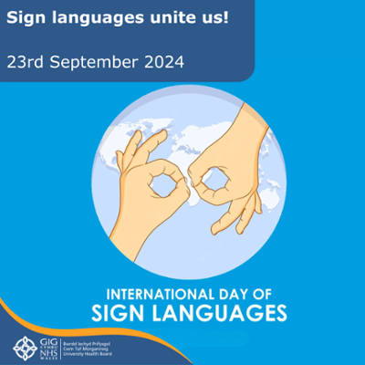 Sign languages unite us! 23rd September 2024 - International Day of Sign Languages