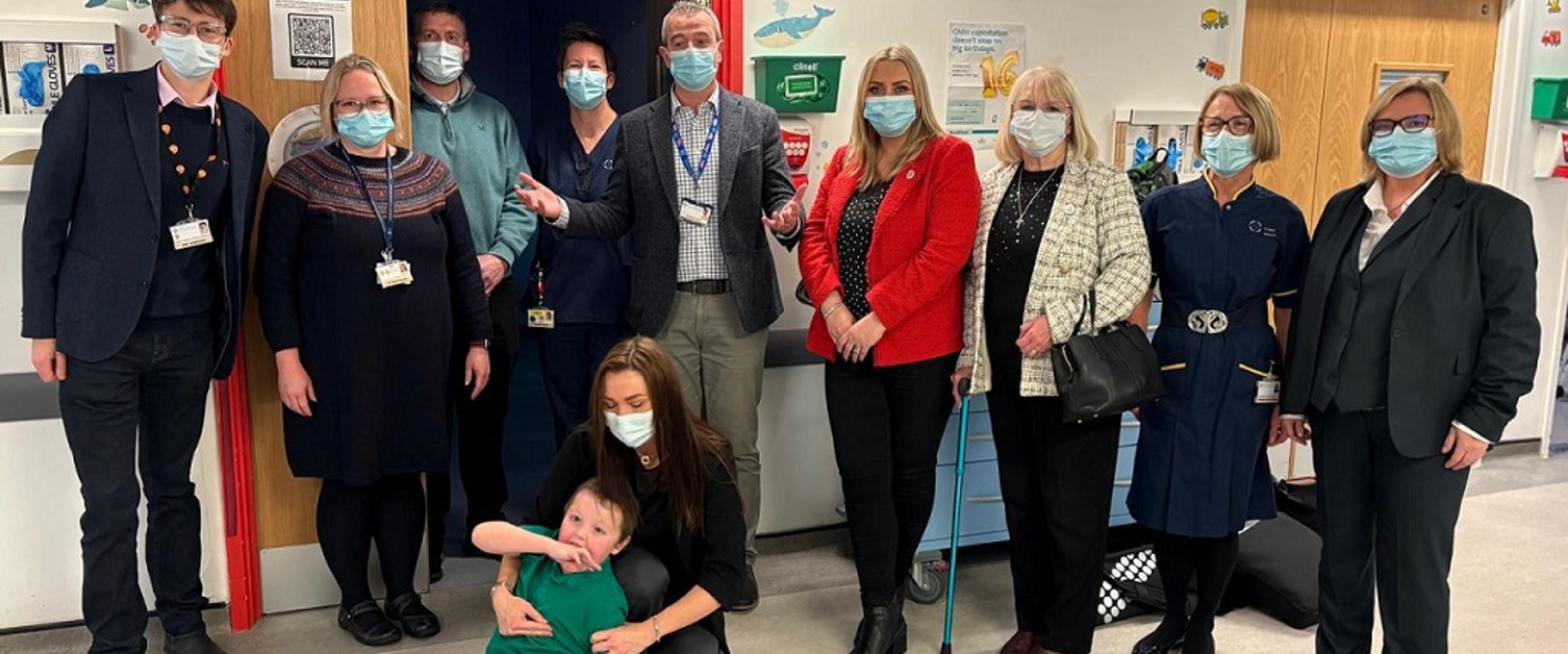 CTM UHB staff members Robert and Gemma Cummings and their son Ellis