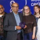 Colleagues from Cwm Taf Morgannwg University Health Board being recognised as part of an award-winning regional collaboration at the Moondance Cancer Awards.