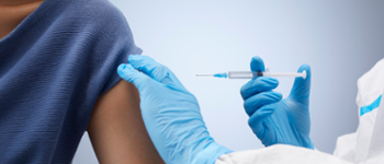 Young person being vaccinated
