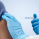 Young person being vaccinated