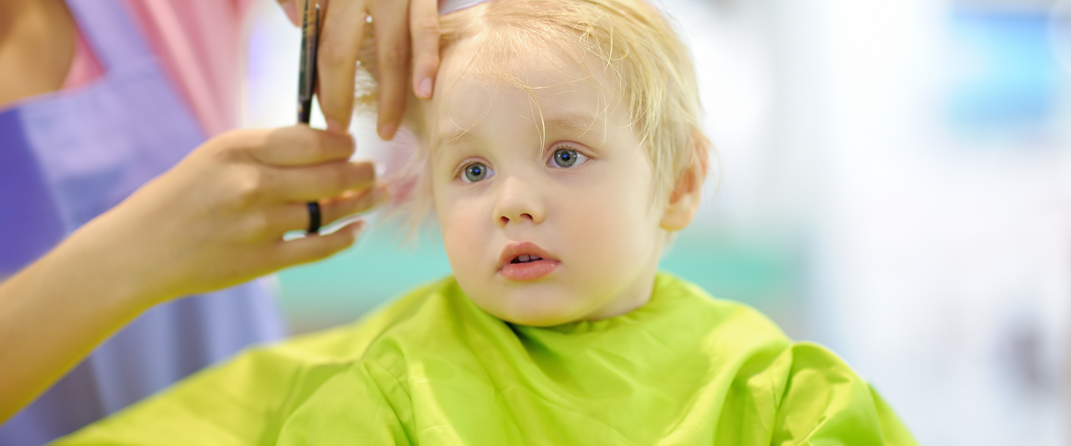 Child have a haircut
