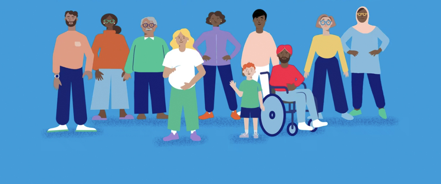 cartoon of various people