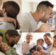 selection of images with families and babies