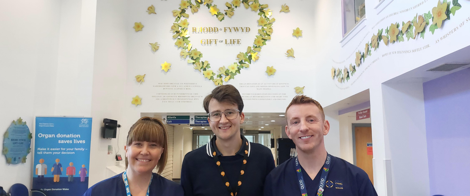 CTM staff with the Organ Donation Artwork