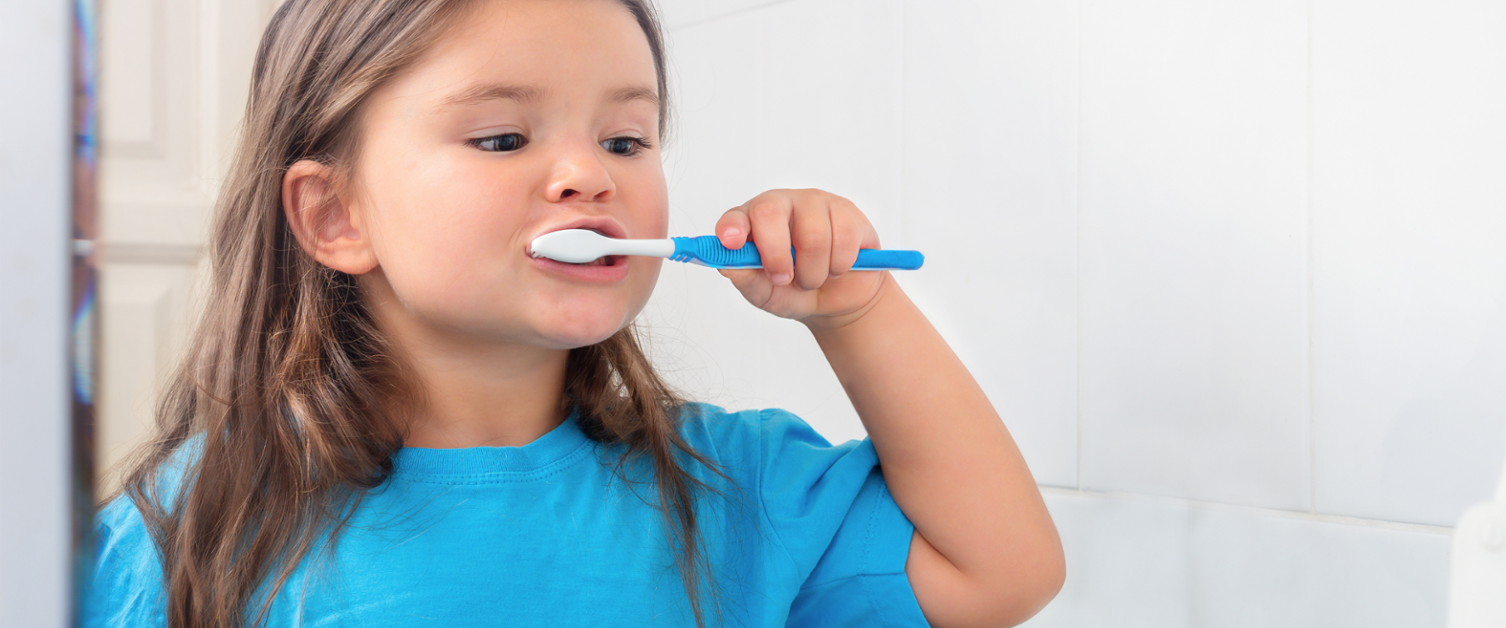 Child brushing their teeth