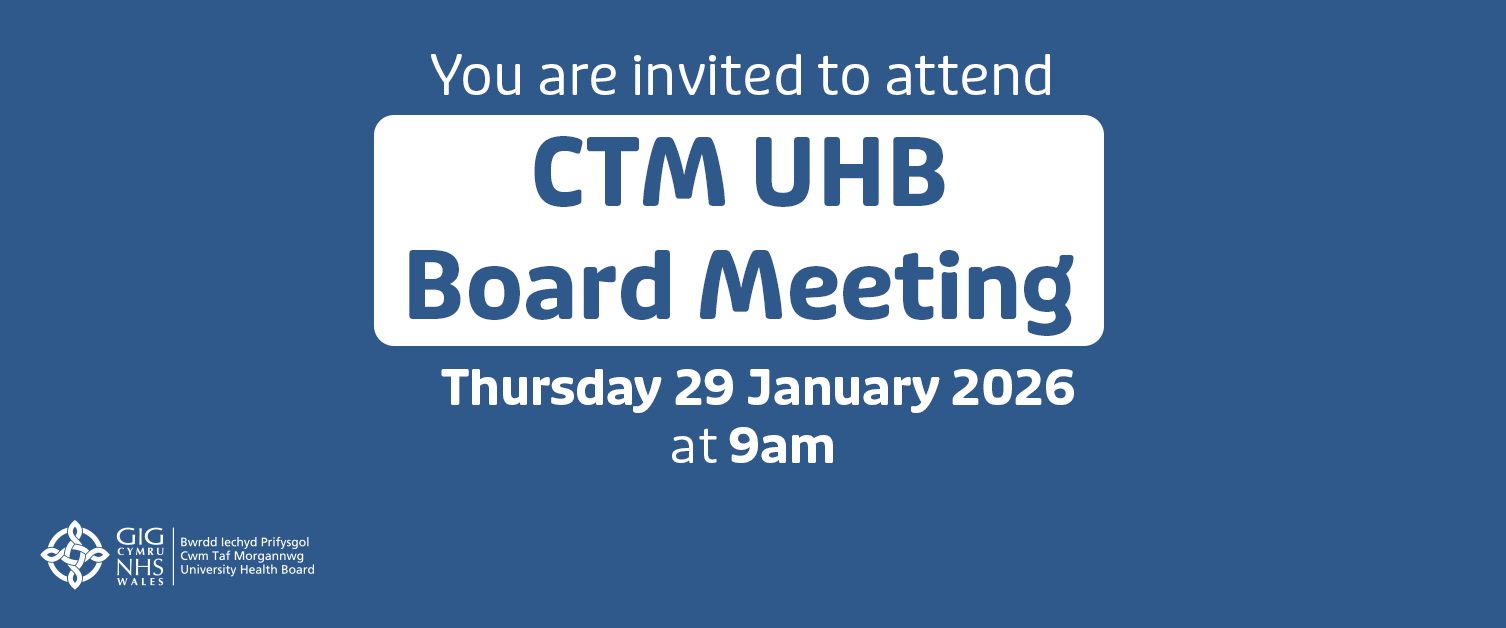 You are invited to attend CTM UHB Board Meeting Thursday 29 January 2026 at 9am