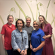 Group photo of patients and staff for Breast Cancer Awareness Month
