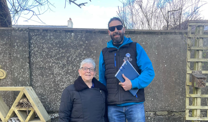 Julie (Resident) and Karl (Community Development Officer)