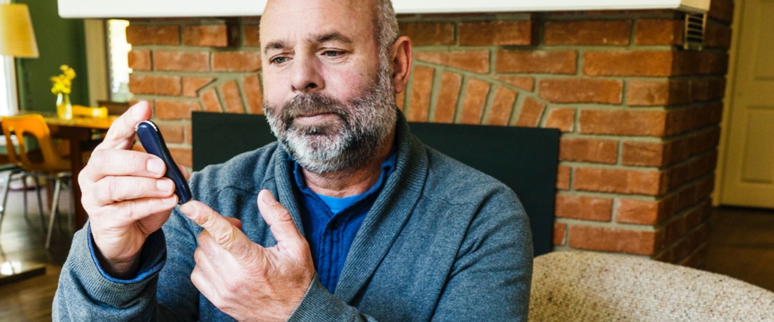 patient testing blood