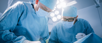 Two people operating