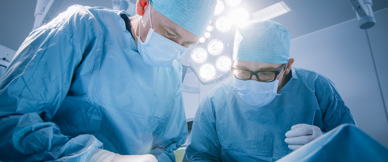 Two people operating