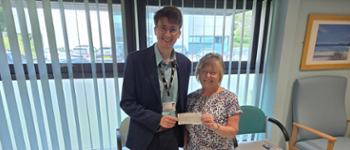 Abe Sampson with Gail Jones