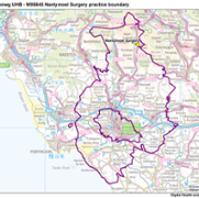 Nantymoel Surgery practice boundary.png