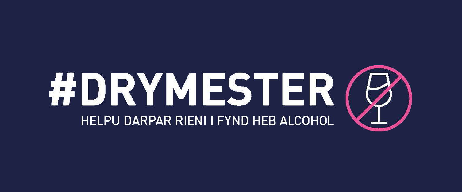 #Drymester - dywedwch na wrth alcohol yn ystod beichiogrwydd