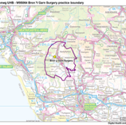 Bron Y Garn Surgery practice boundary.png