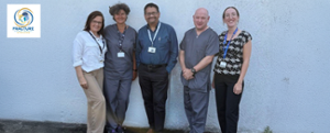 Chwith i’r Dde, Natalie Hill, Yasmin Ford, Raja Biswas, Michael Jones, Chelsie Humphreys