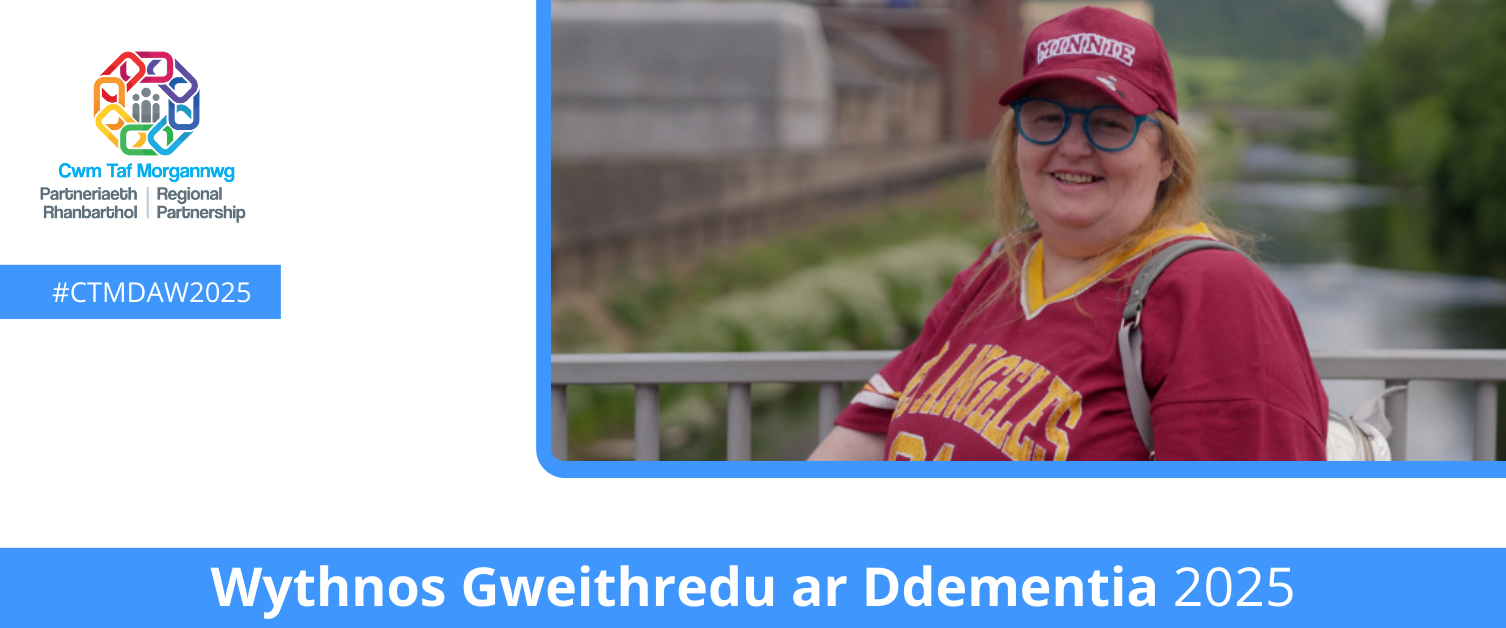 Mae Cwm Taf Morgannwg yn Uno yn Las ar gyfer Wythnos Gweithredu ar Ddementia